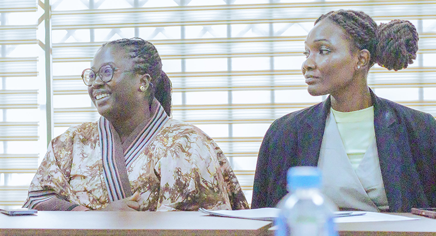 ReFinD Project Director Ms. Adadzewa Otoo (left) during discussions.